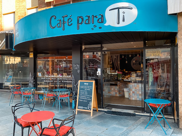 photo of coffee shop from outside